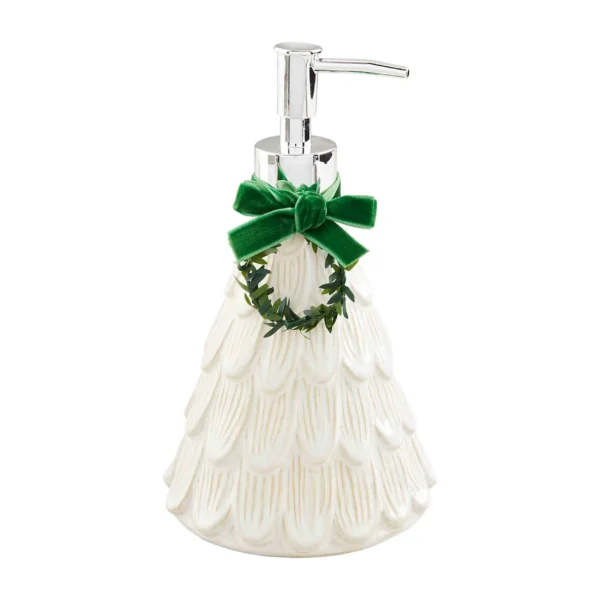 mudpie white tree soap pump