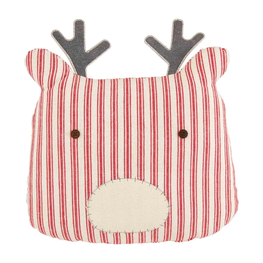 mudpie reindeer pillow